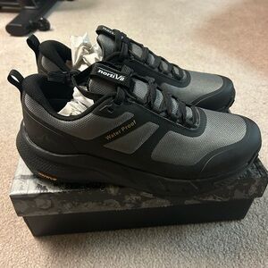 Men's Waterproof Black and Gray Shoes